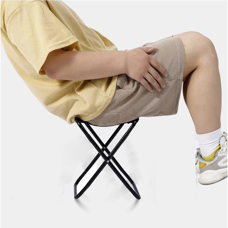 Folding Stool Fishing Chair Lightweight Picnic Camping Chair Foldable Aluminum Cloth Outdoor Portable