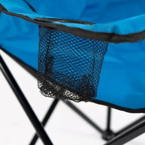 Kit of 2 Folding Fishing Camping Beach Chairs with Bag