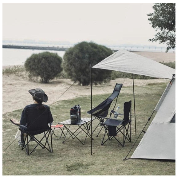 Folding Chair with Cup Holder for Fishing Beach Camping with Bag